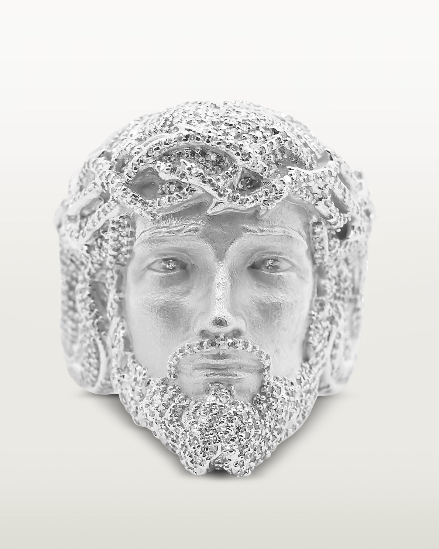 Anillo de oro con cabeza de Jesús