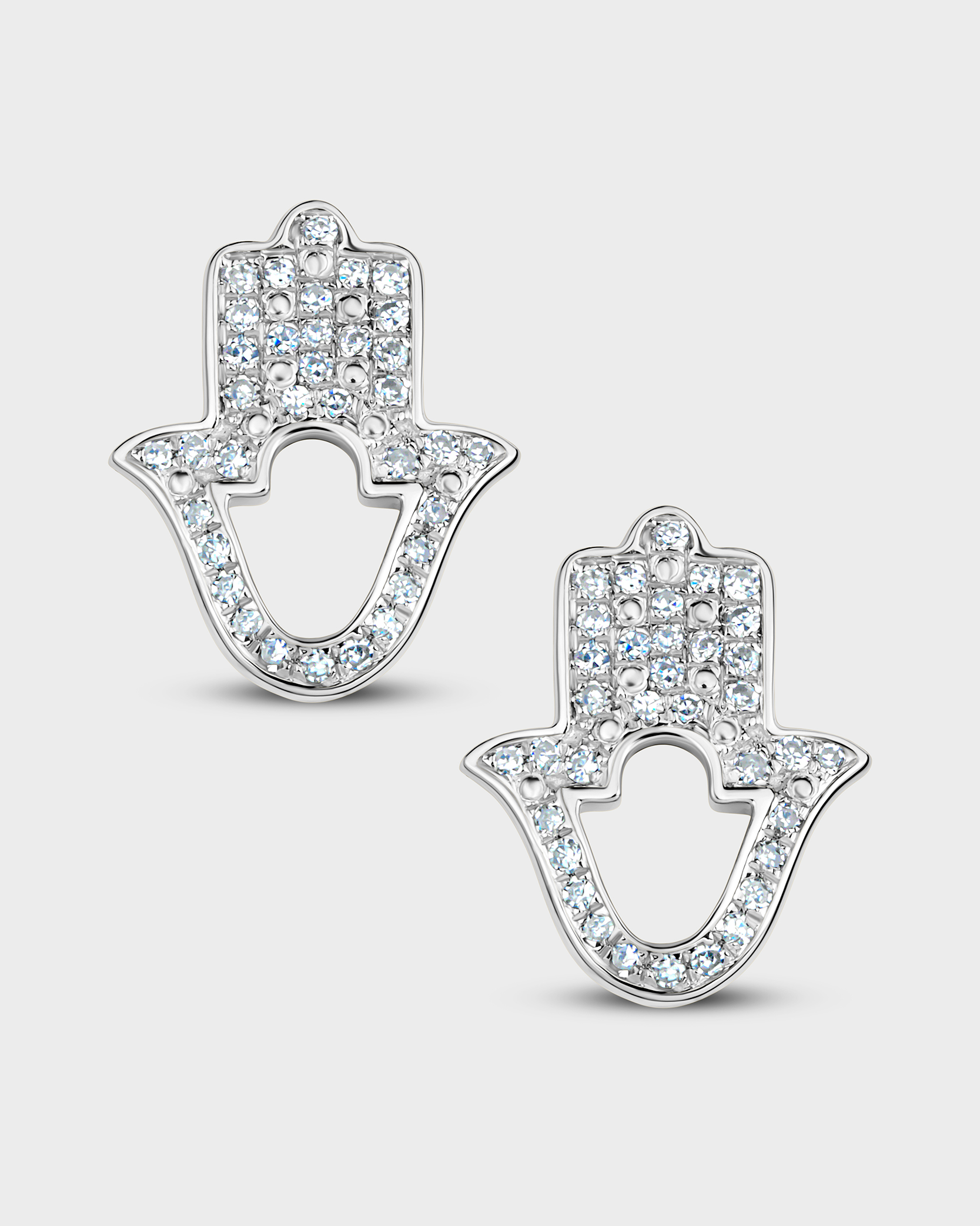 Oscar Hamsa Studs