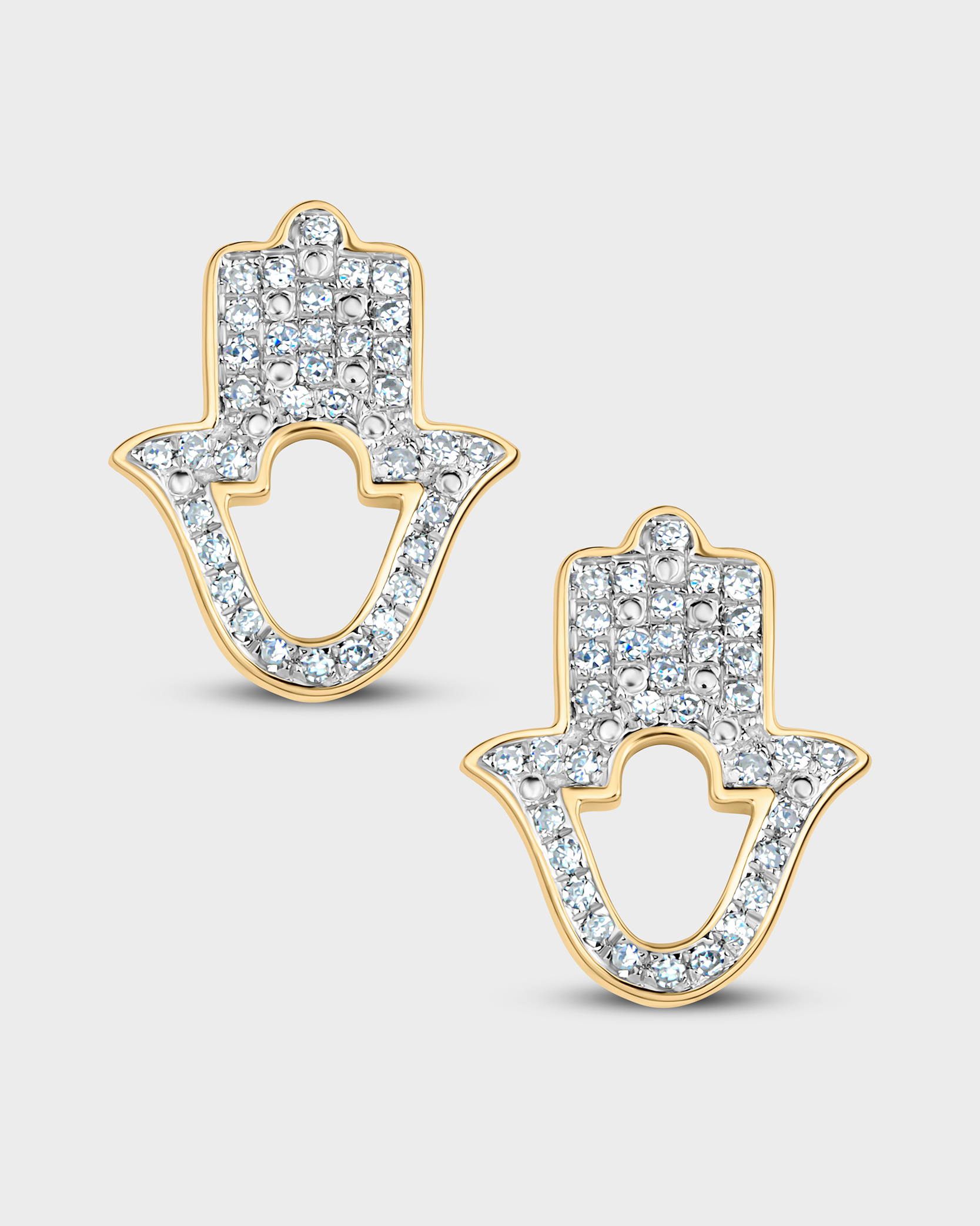 Oscar Hamsa Studs