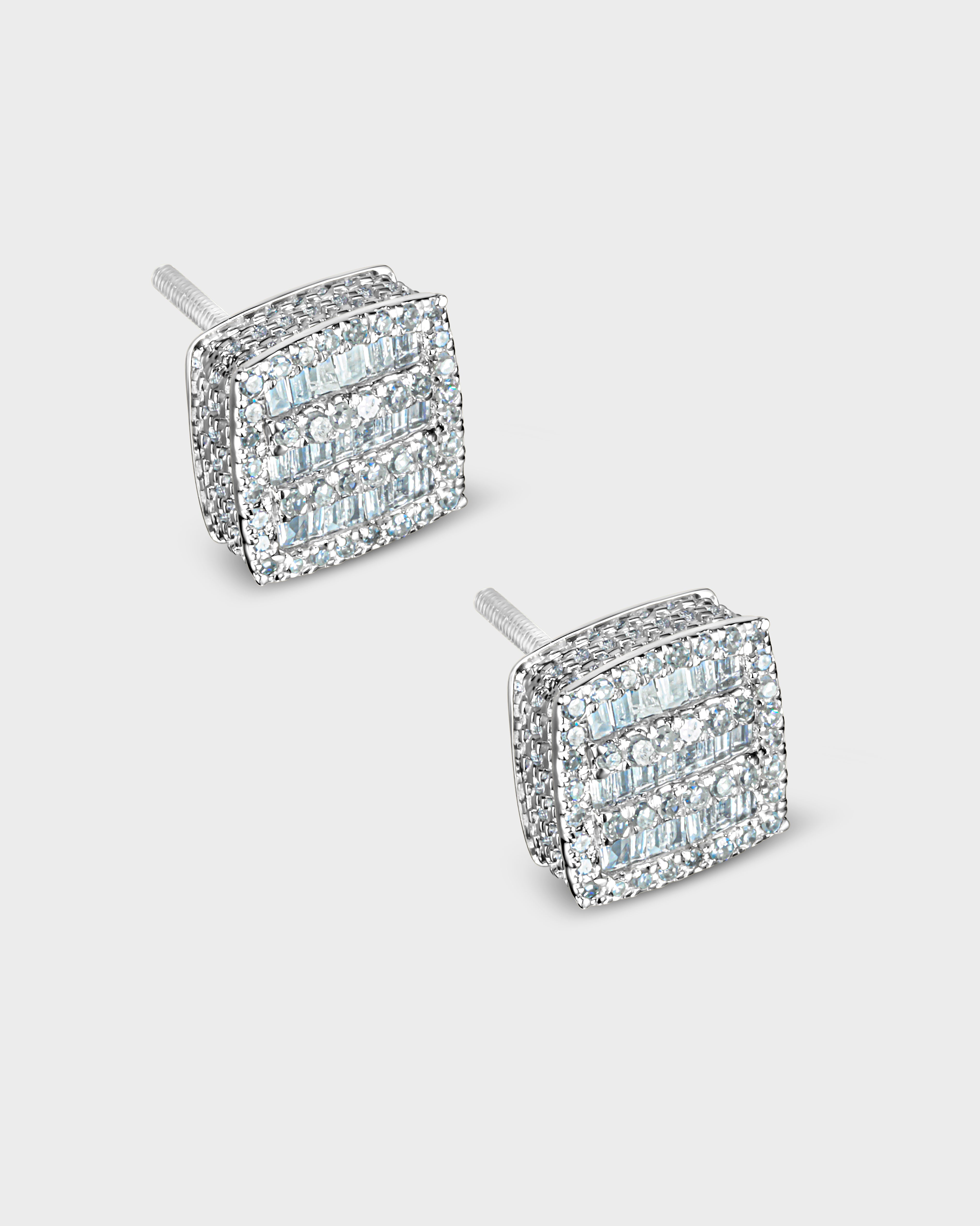 Oscar Stone Baguette Studs