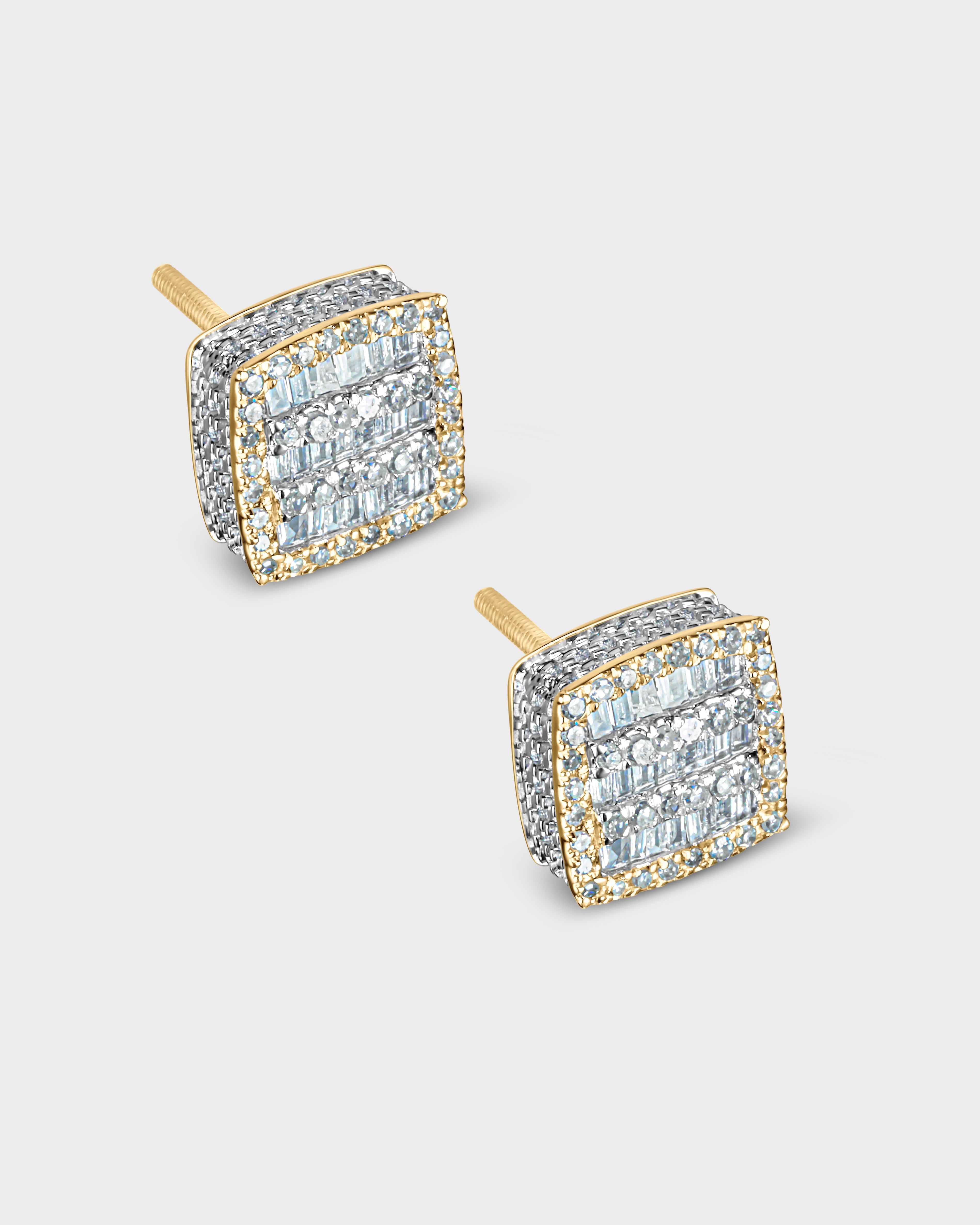 Oscar Stone Baguette Studs