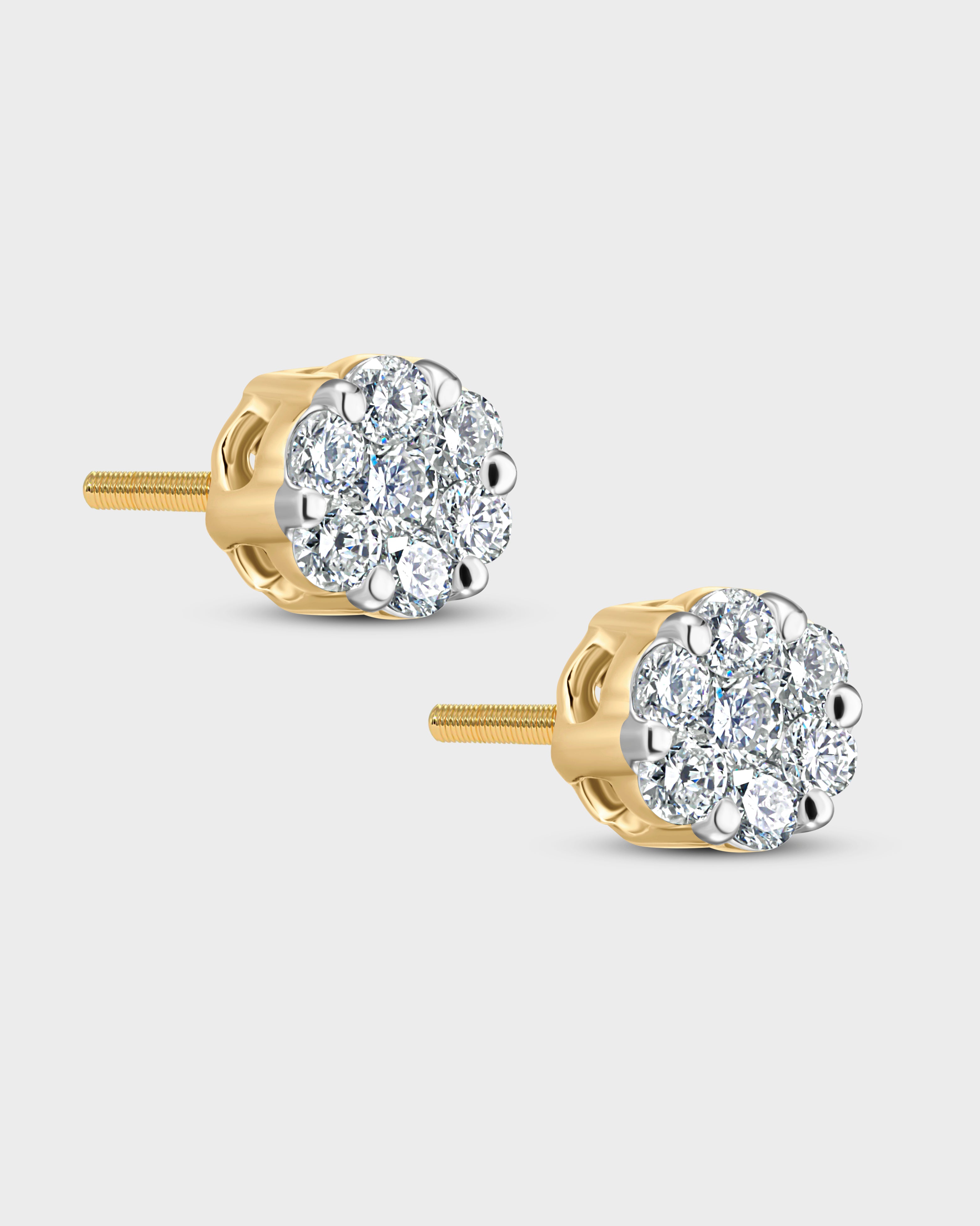 Oscar Floral Glow Stud