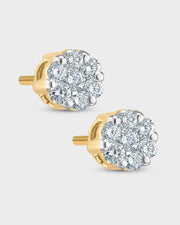 Oscar Floral Glow Stud LG