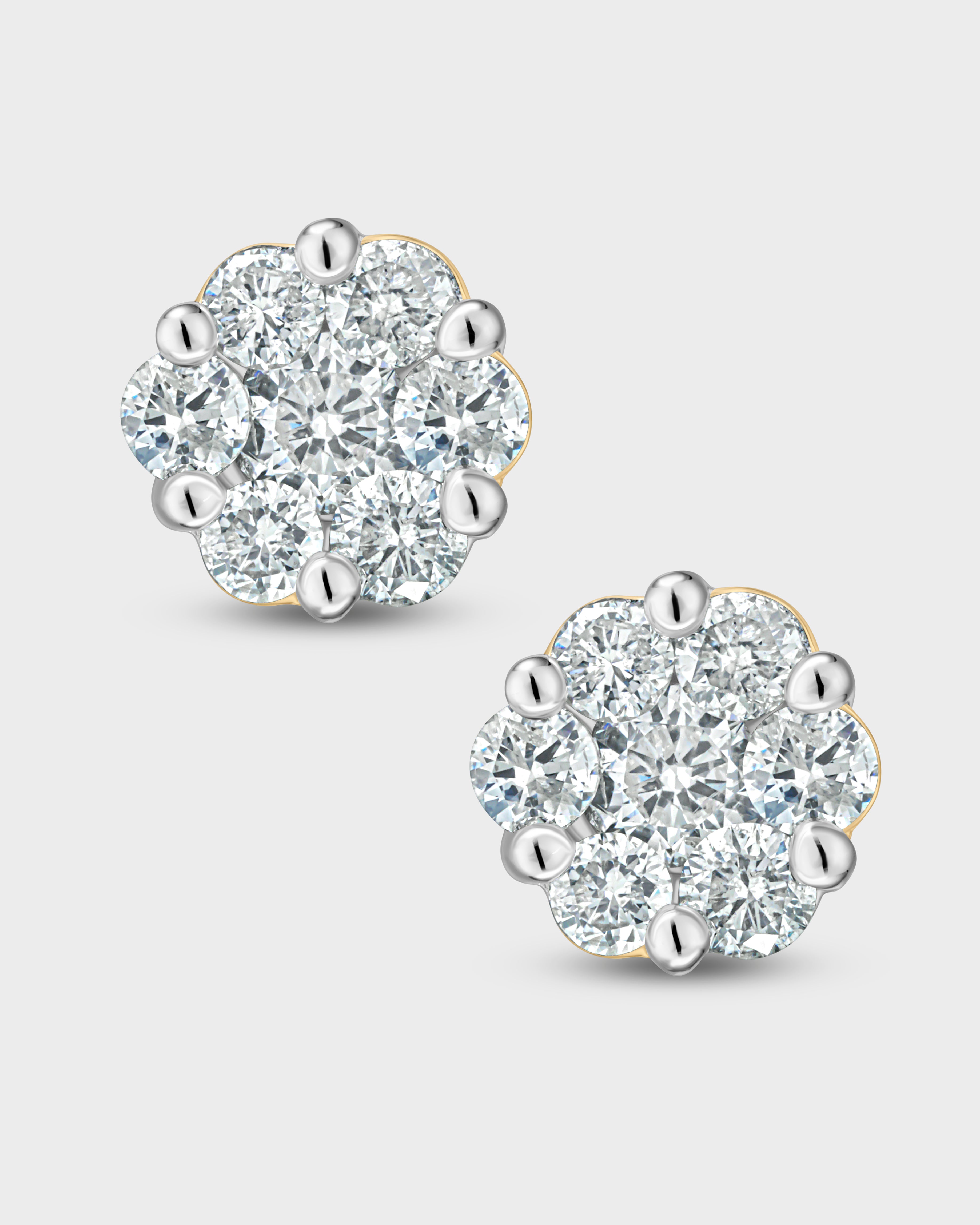 Oscar Floral Glow Stud LG