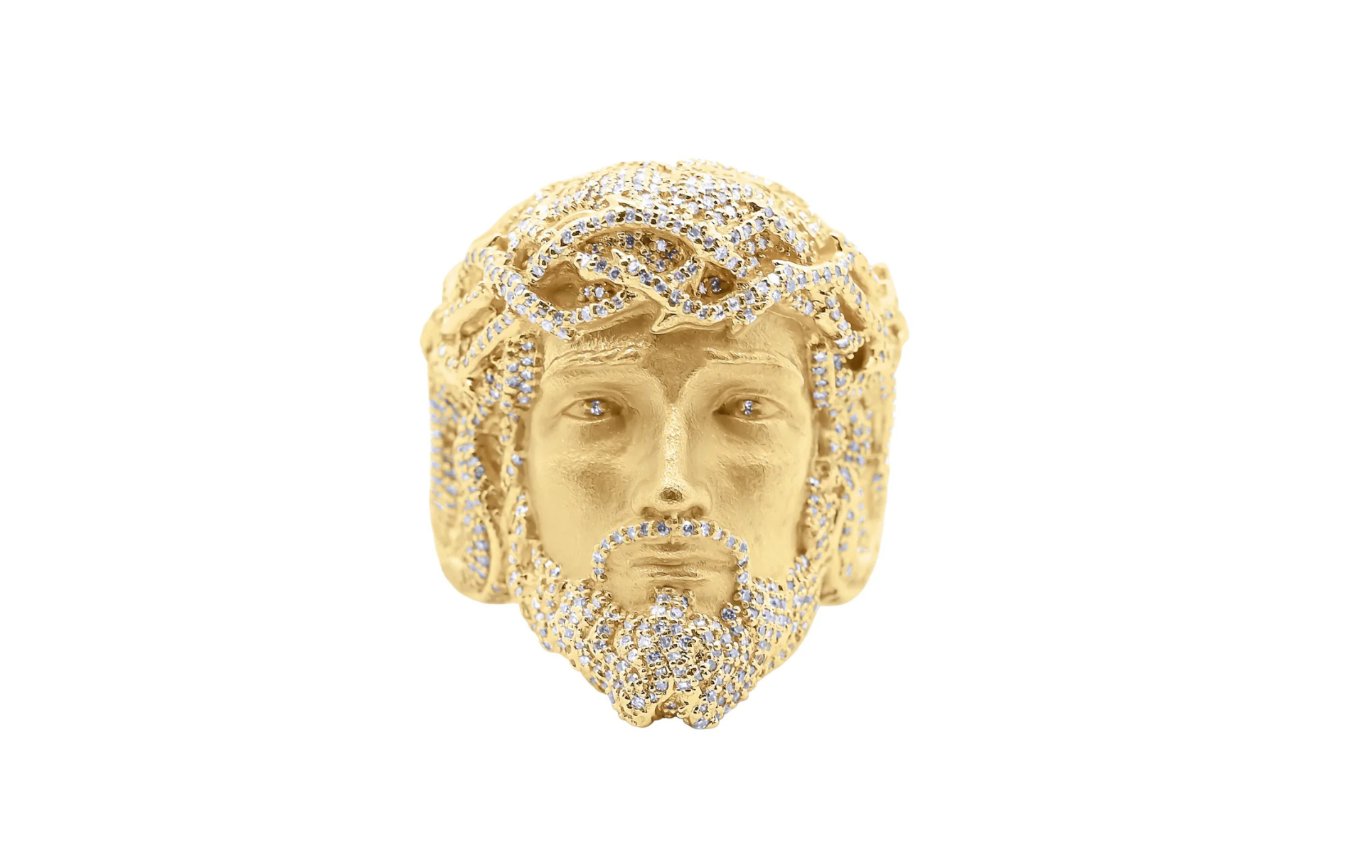 Discover the Divine Craftsmanship of the 10k Jesus Head Ring