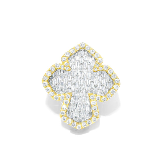 Elevate Your Elegance: The Divine Baguette Cross Ring