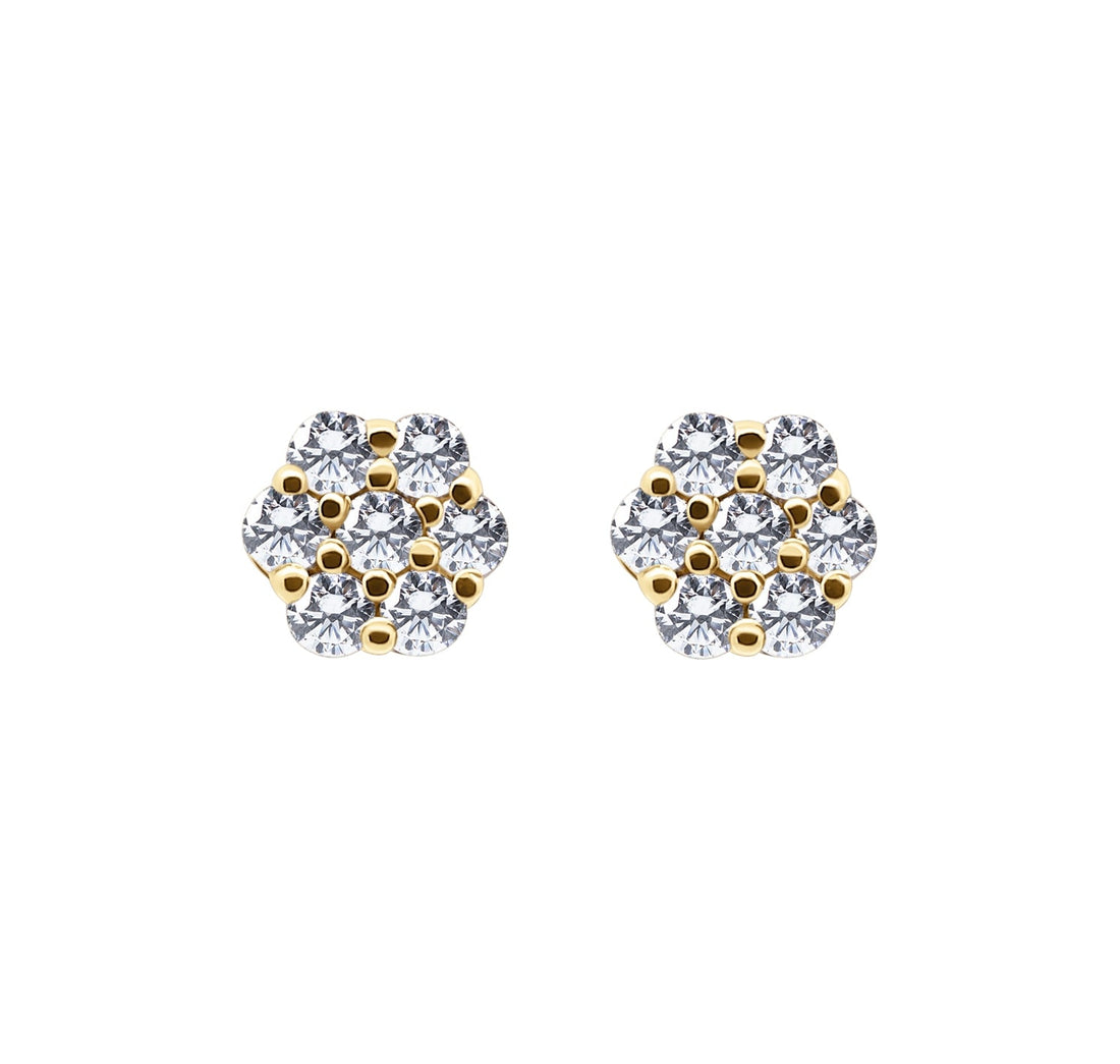 The Timeless Elegance of Gold Flower Set Earrings