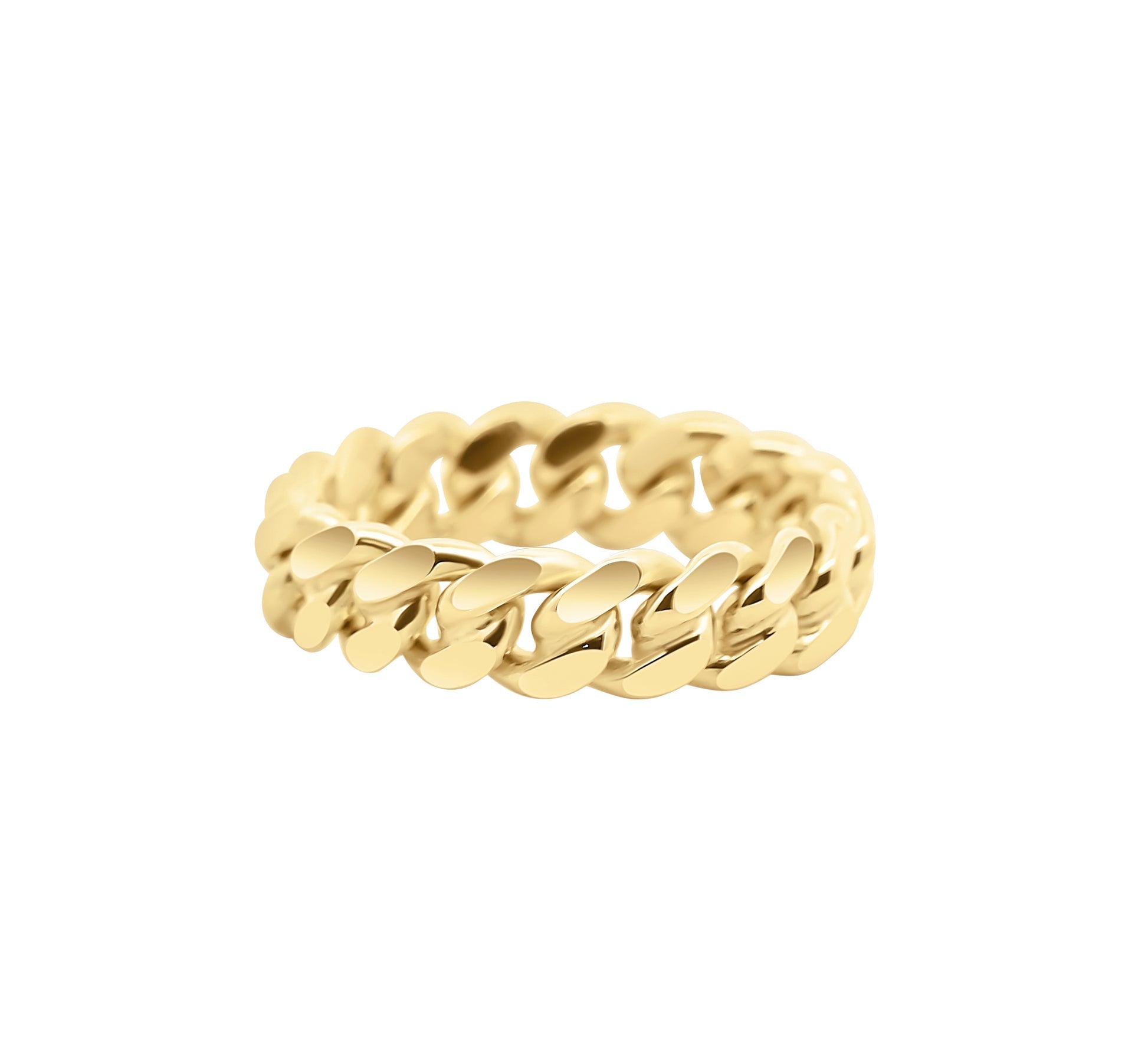 The Gold Miami Cuban Link Ring – A Touch of Luxury for Your Collection