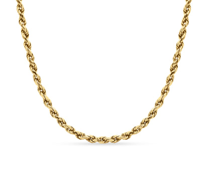 The Timeless Appeal of the Solid Gold Rope Chain 4.5mm