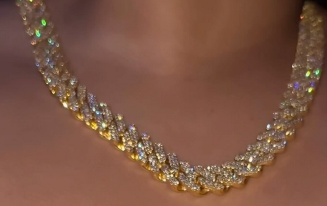 The Allure of a 197.8G 28CT Yellow Gold Diamond Cuban Chain