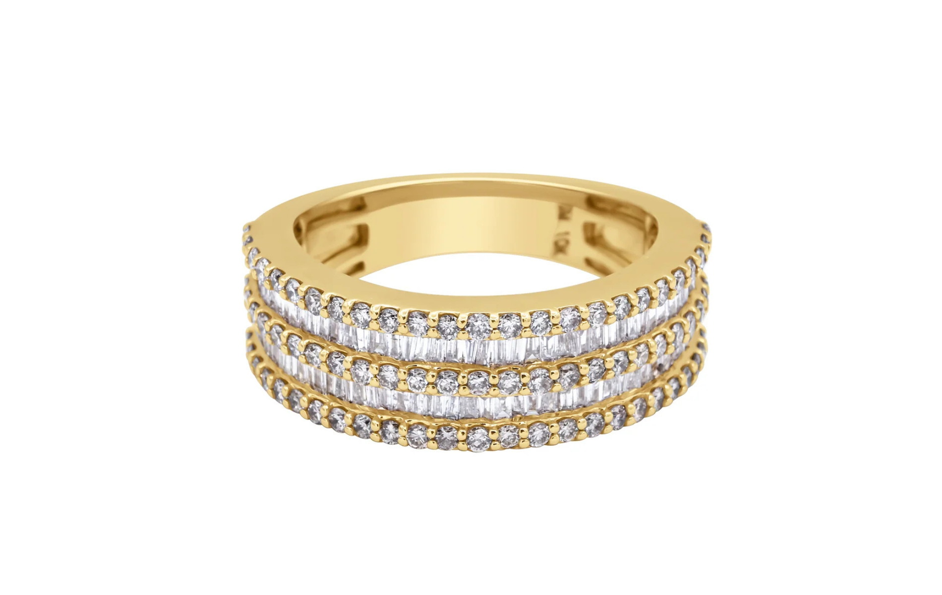 Elevate Your Look with the Channel Baguette Diamond Band