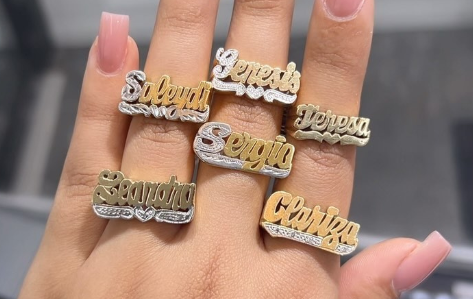 Start Your Custom 14k Name Ring with Oscar Stone