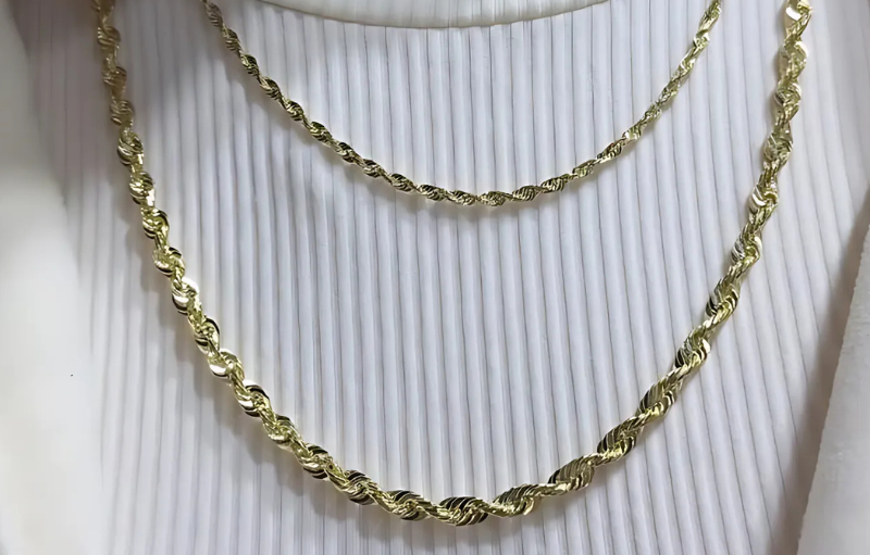 Elevate Your Style with Oscar Stone's 14K Solid Rope Chains