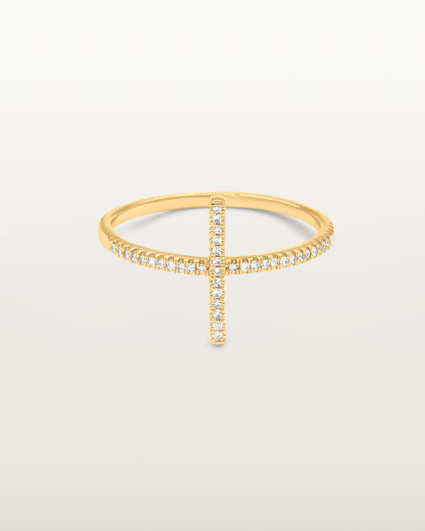 Faithful Grace Diamond Cross Ring