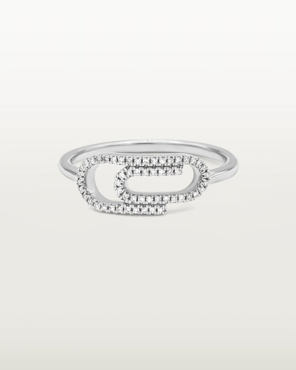 Golden Loop Diamond Ring