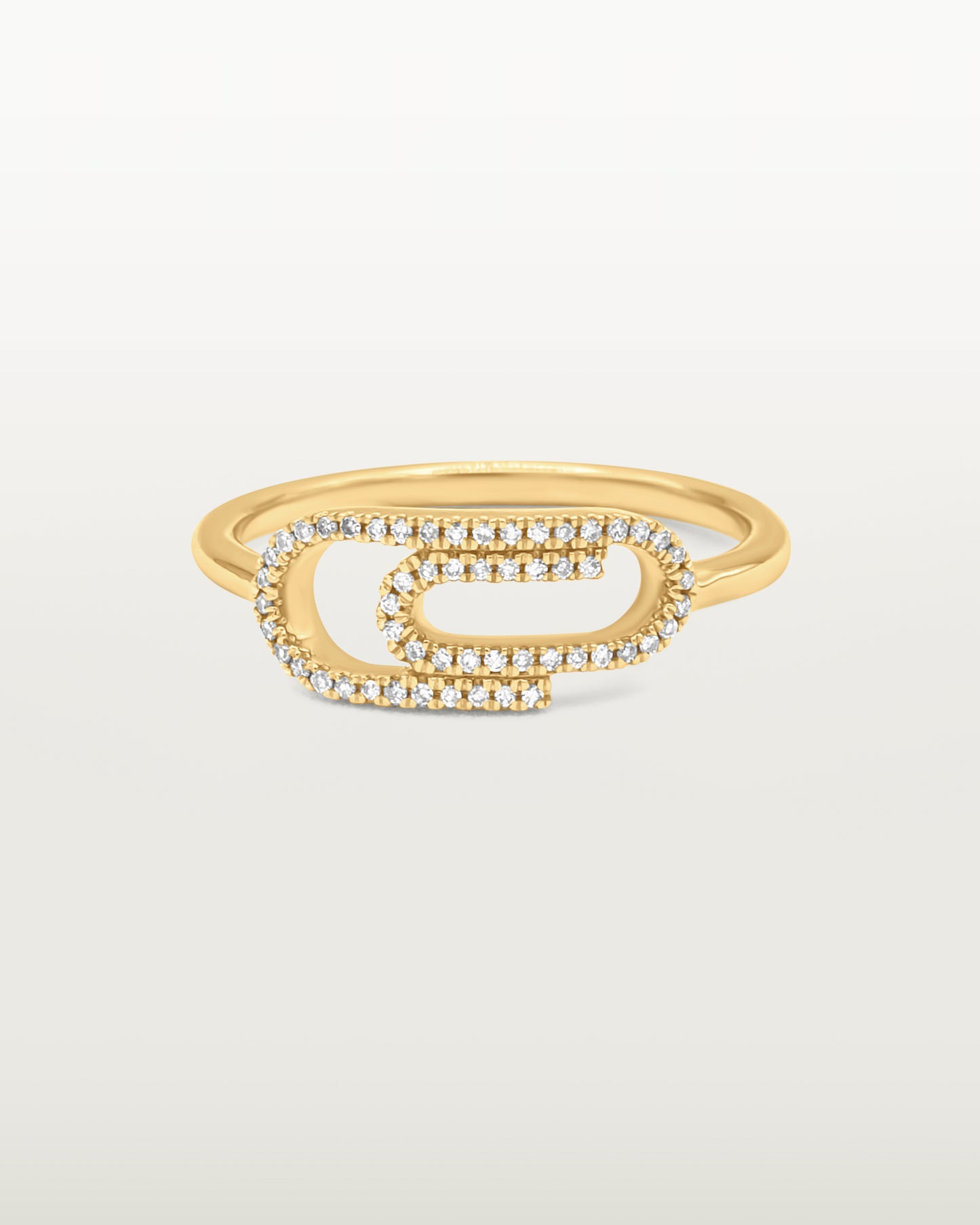 Golden Loop Diamond Ring