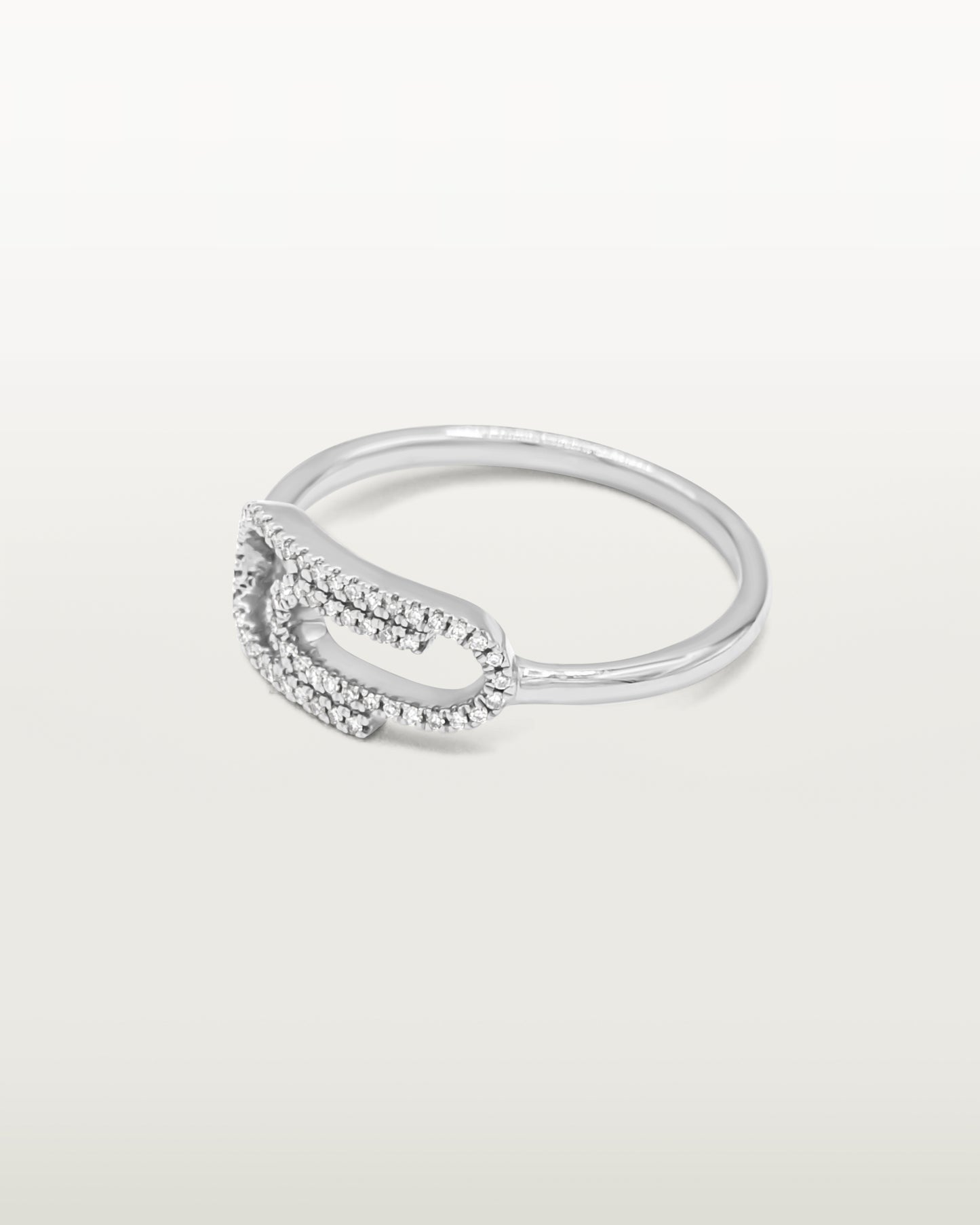 Golden Loop Diamond Ring