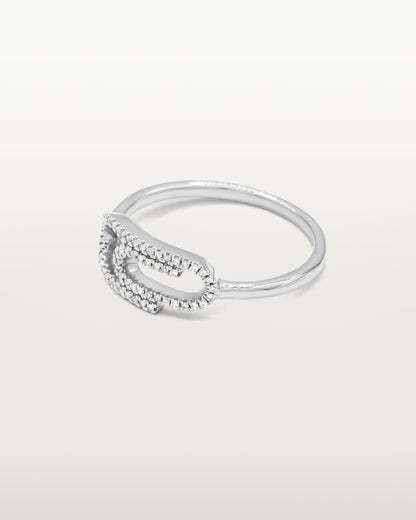 Golden Loop Diamond Ring