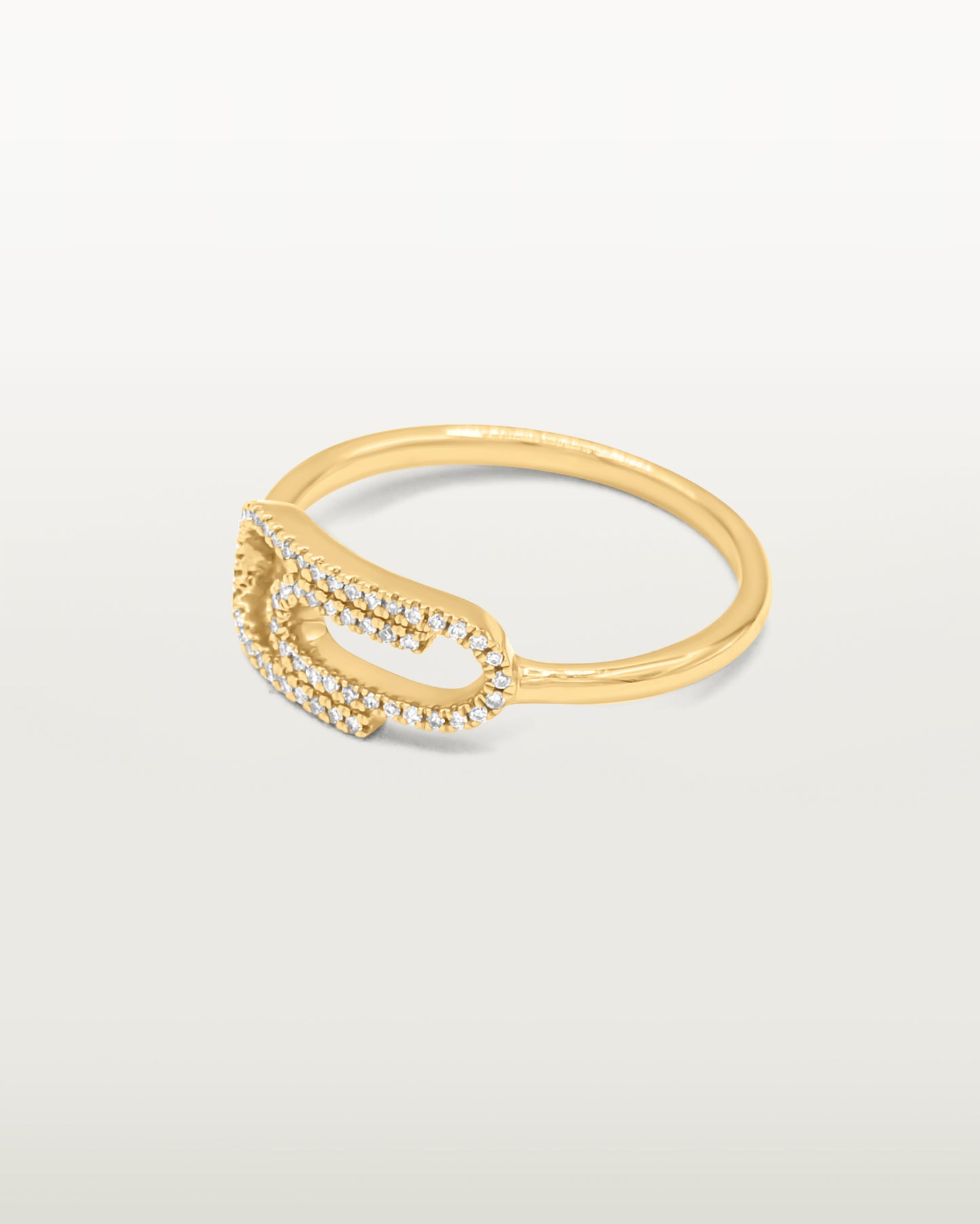 Golden Loop Diamond Ring