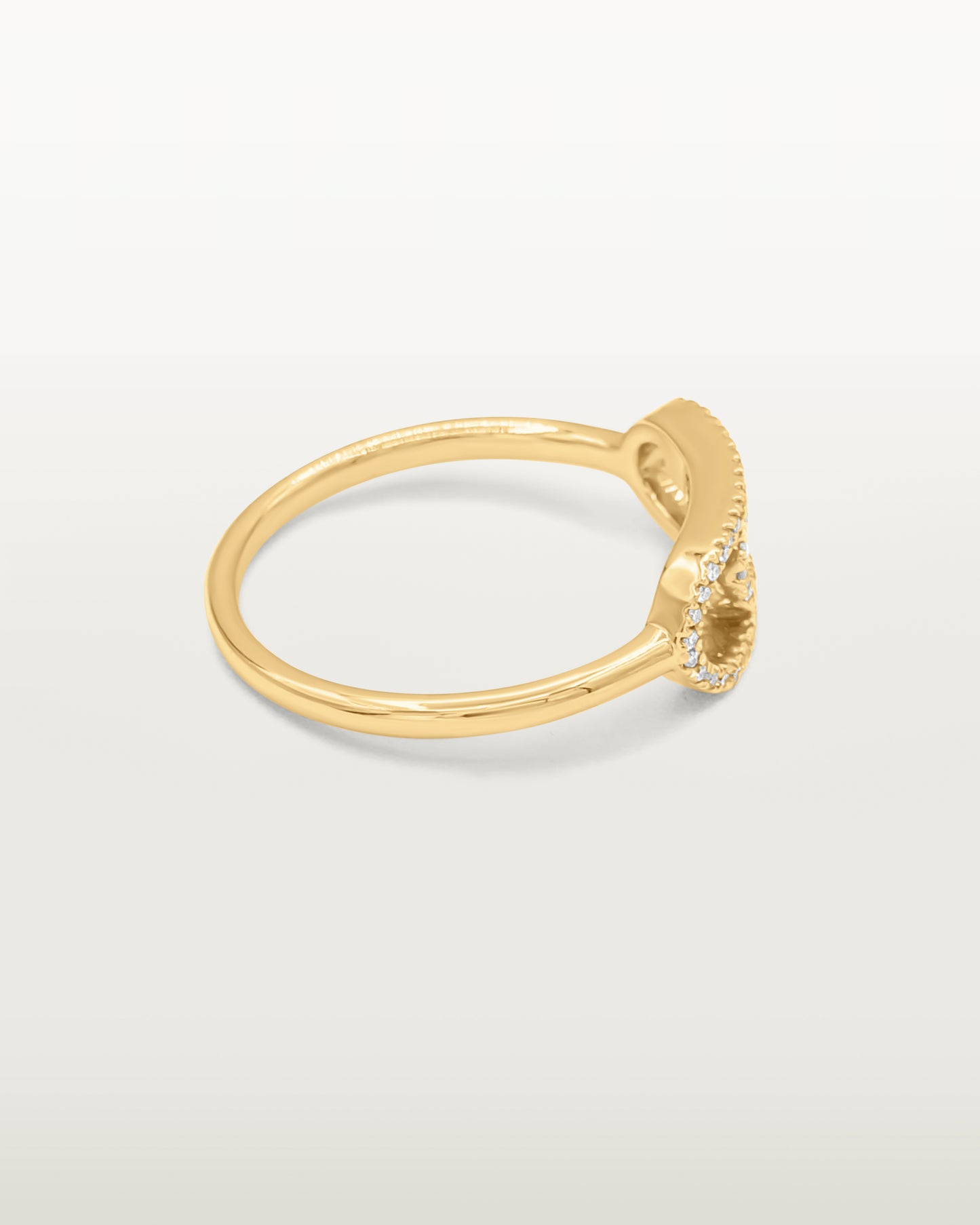 Golden Loop Diamond Ring