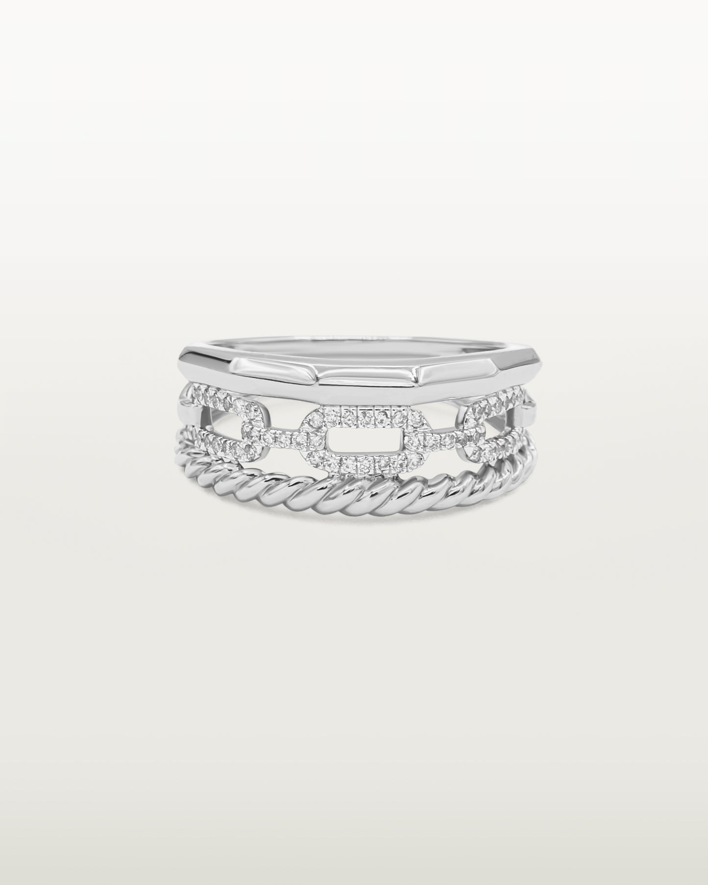 Stacked Luxe Diamond Ring