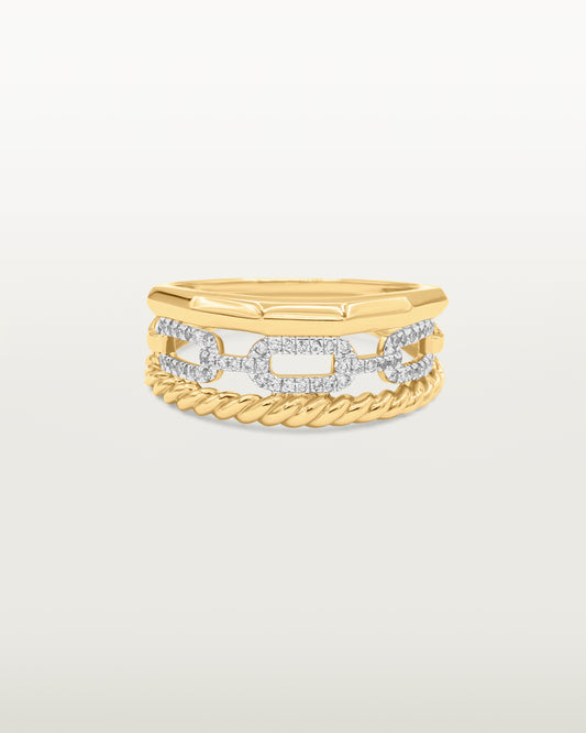 Stacked Luxe Diamond Ring