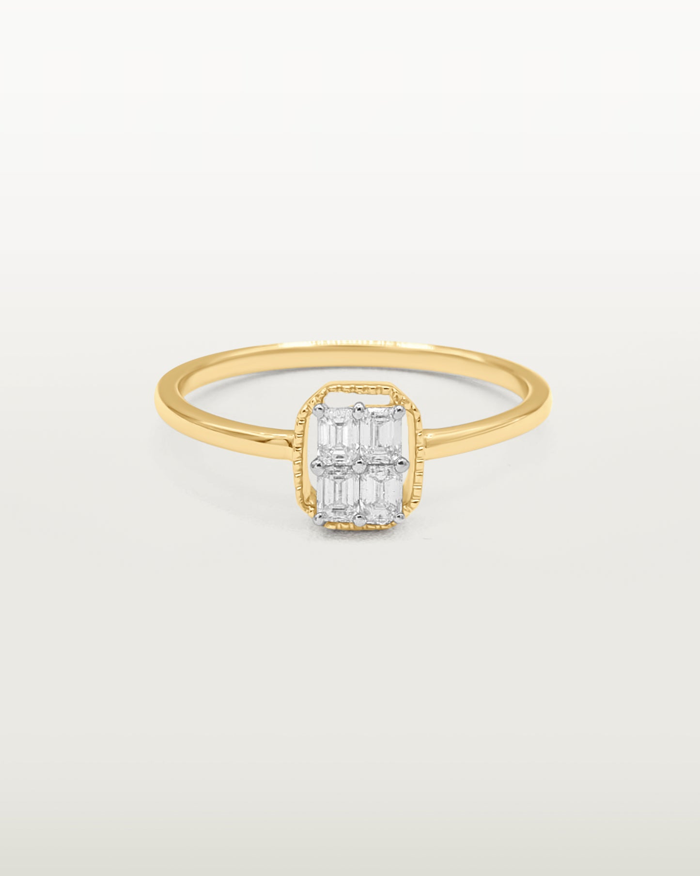 Majestic Glow Baguette Ring