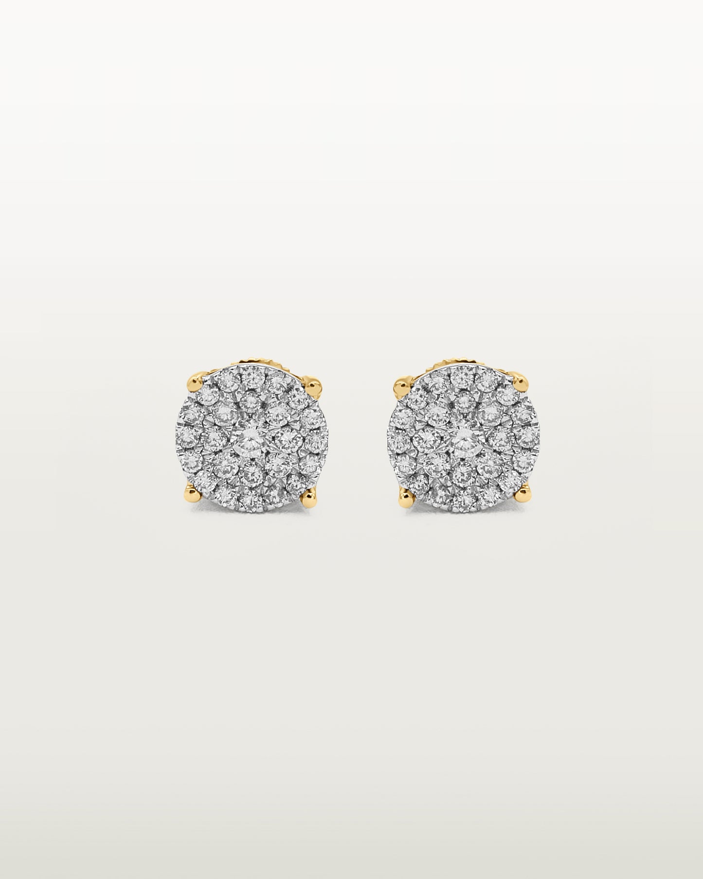 Luminous Cluster Diamond Stud Earring