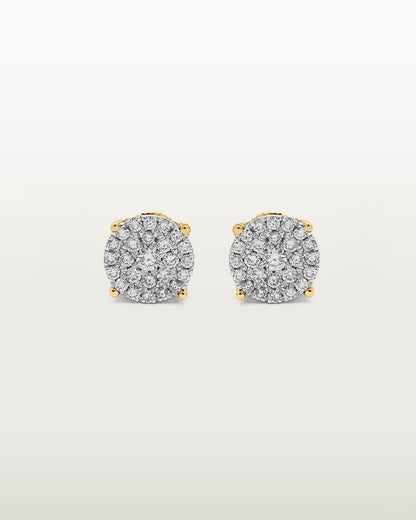 Luminous Cluster Diamond Stud Earring