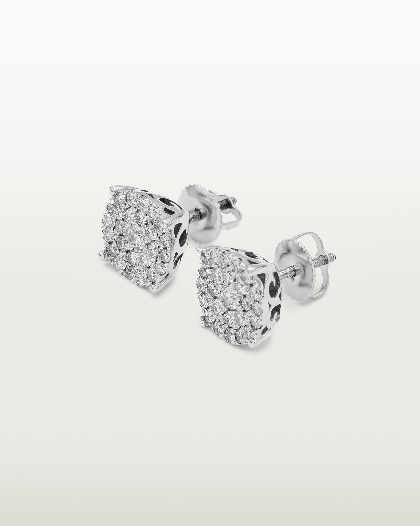 Luminous Cluster Diamond Stud Earring