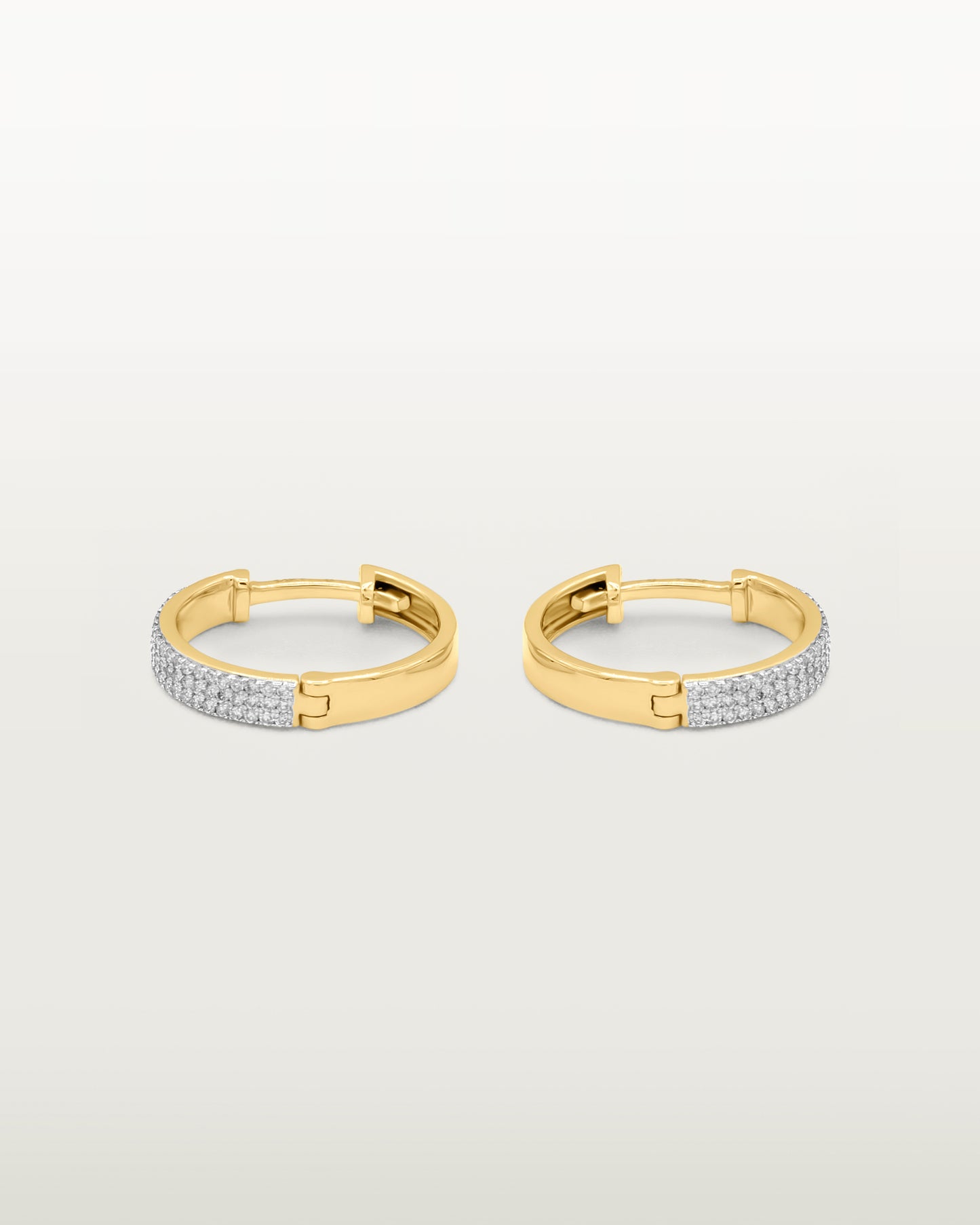 Shimmering Diamond Hoops