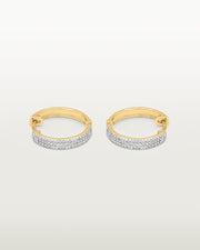 Oscar Shimmering Stone Hoops
