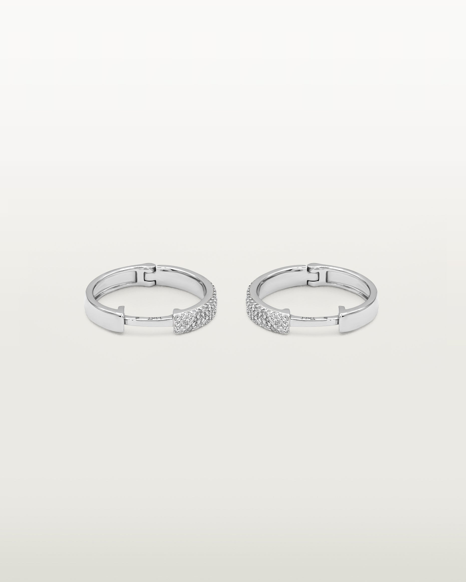 Oscar Shimmering Stone Hoops