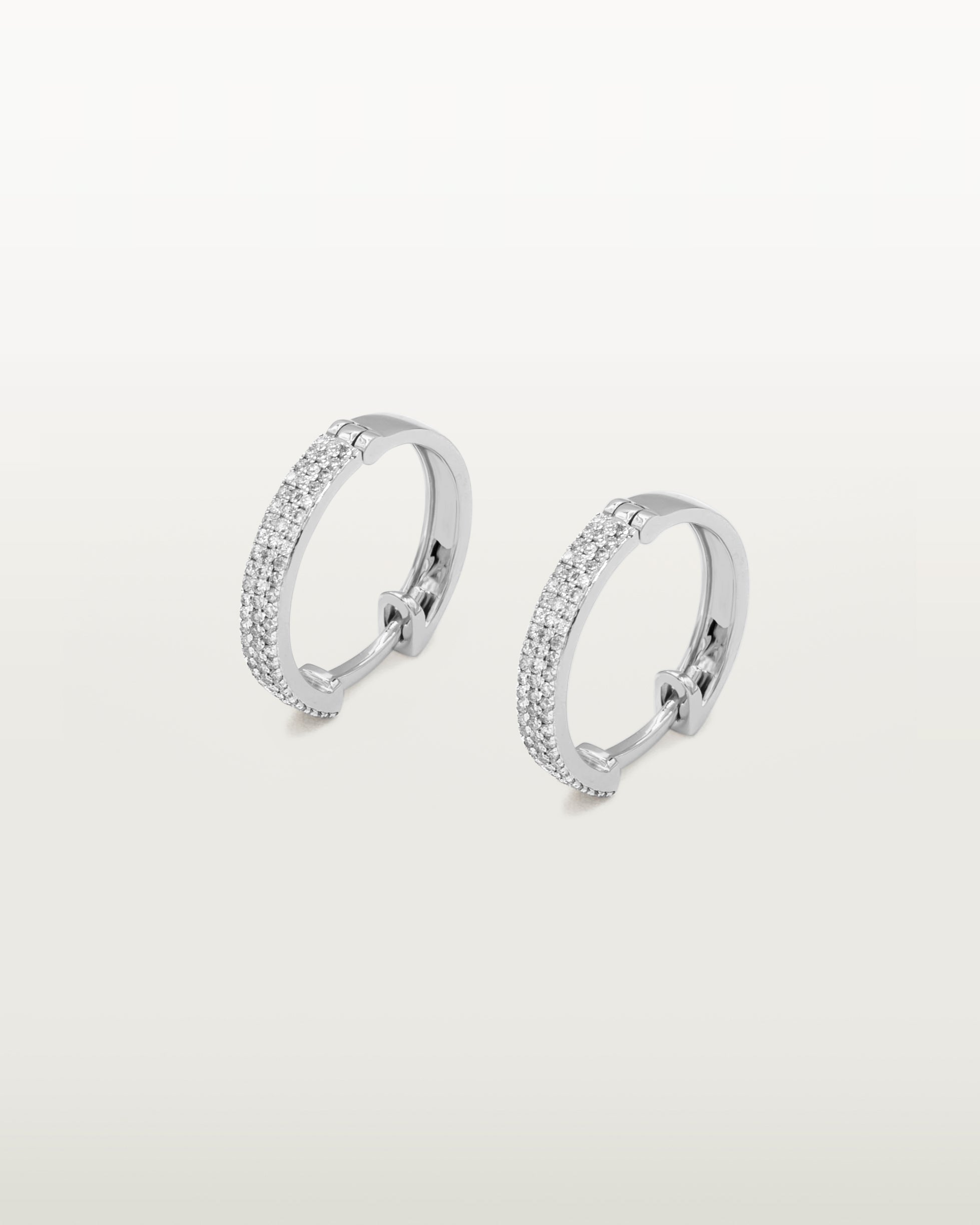 Oscar Shimmering Stone Hoops