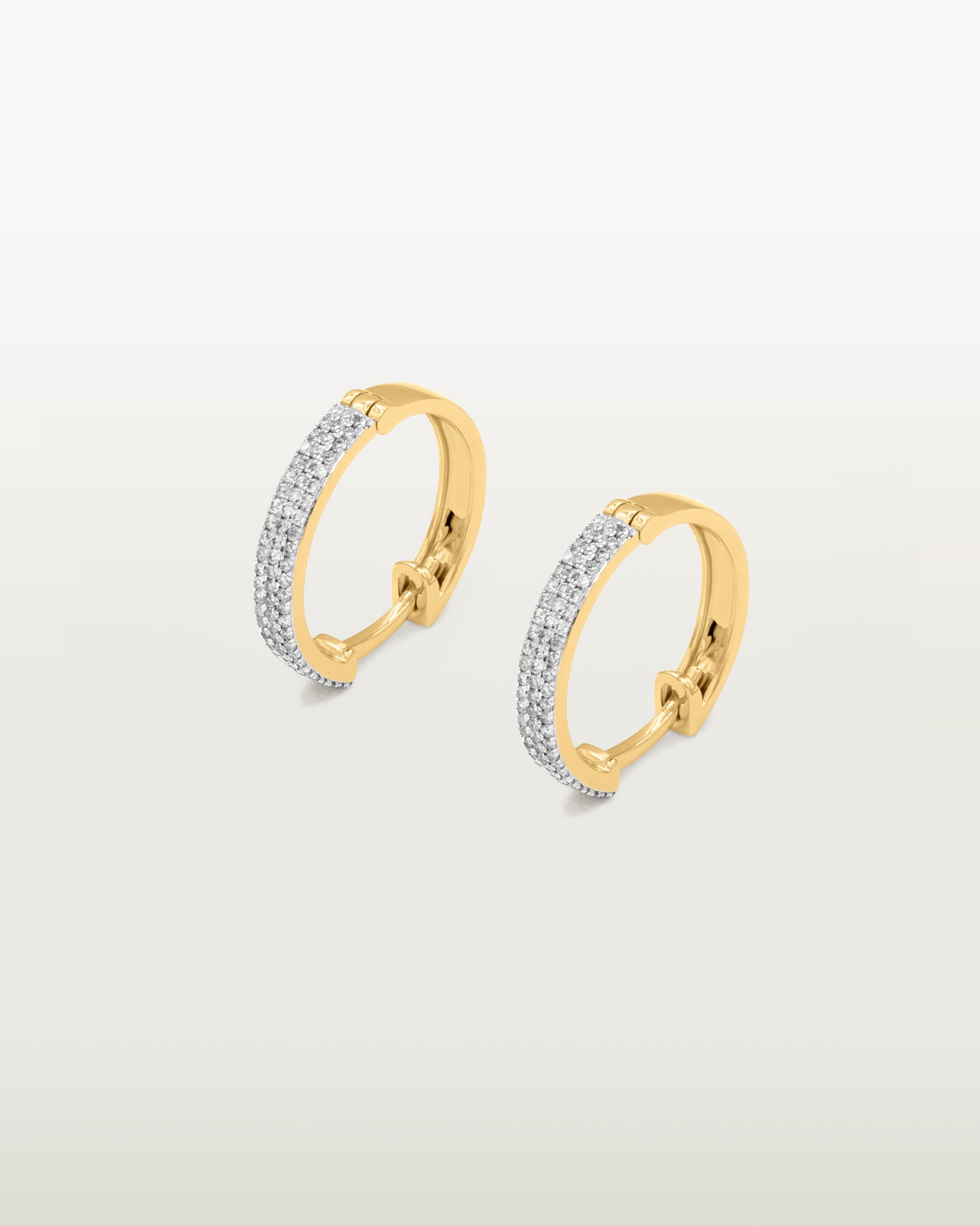 Shimmering Diamond Hoops