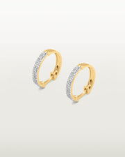 Oscar Shimmering Stone Hoops