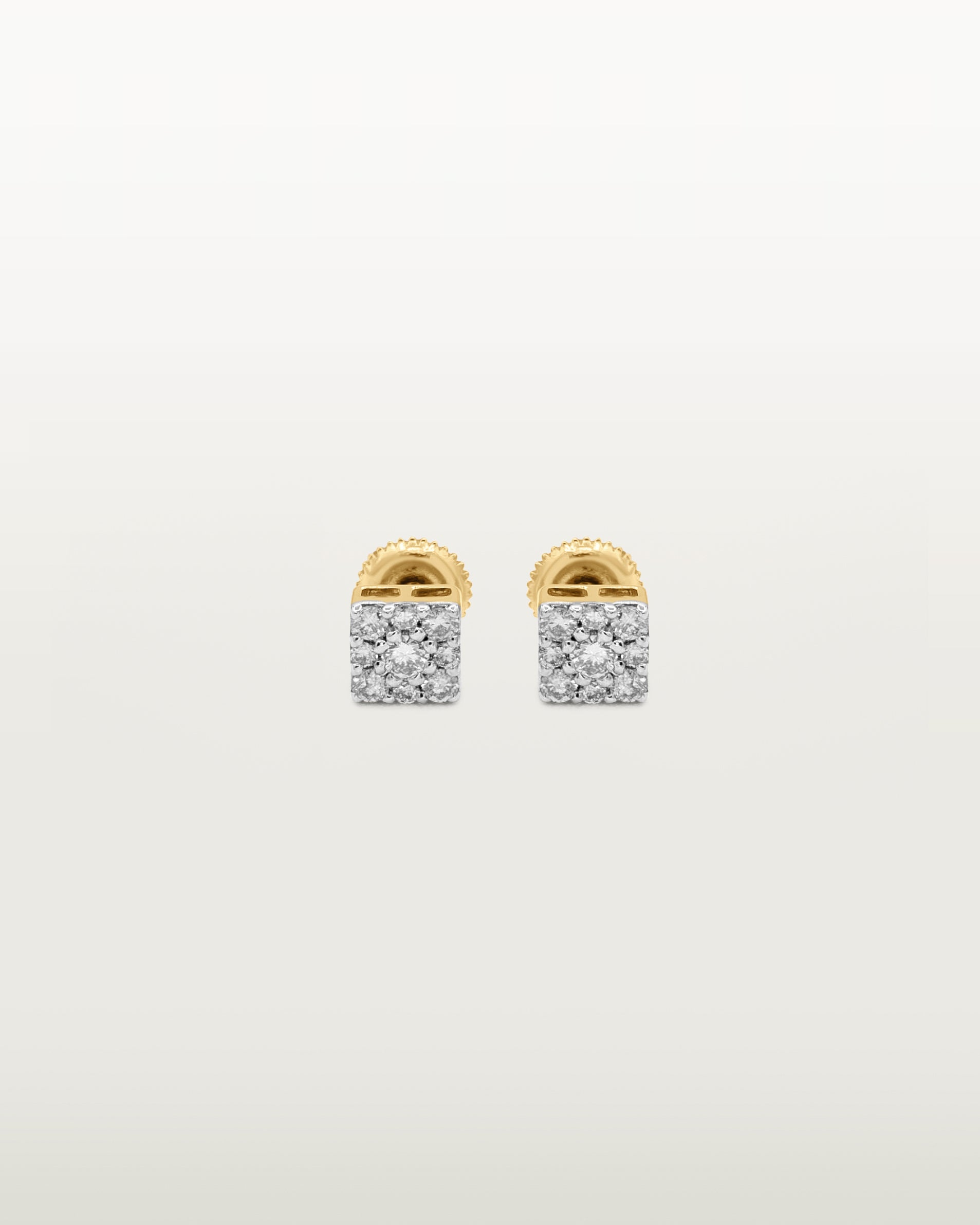 14K Radiance Square Studs