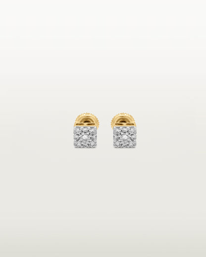 Luminous Spark Diamond Stud Earrings