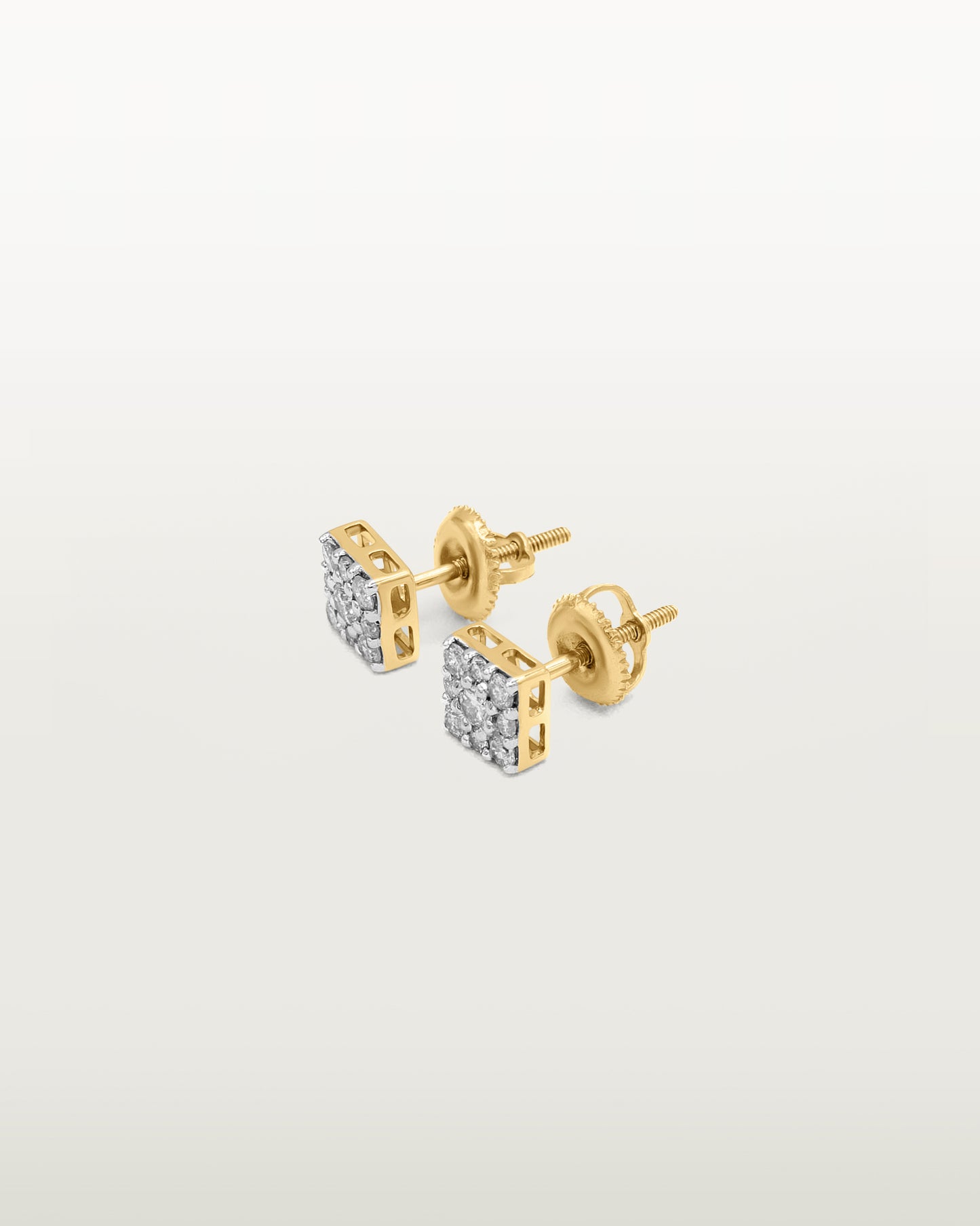 Luminous Spark Diamond Stud Earrings