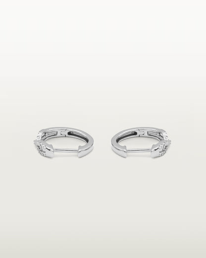 14K Infinity Spark Diamond Hoops