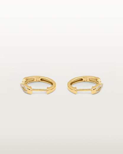 14K Infinity Spark Diamond Hoops