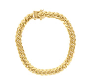 Gold Miami Cuban Link Bracelet 7mm