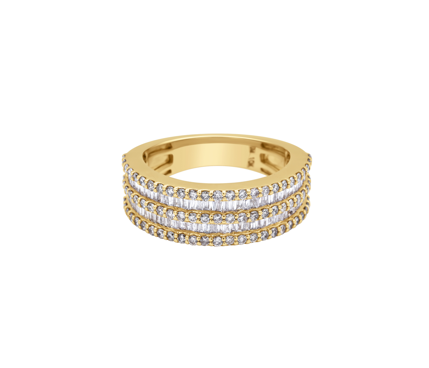 Channel Baguette Diamond Band