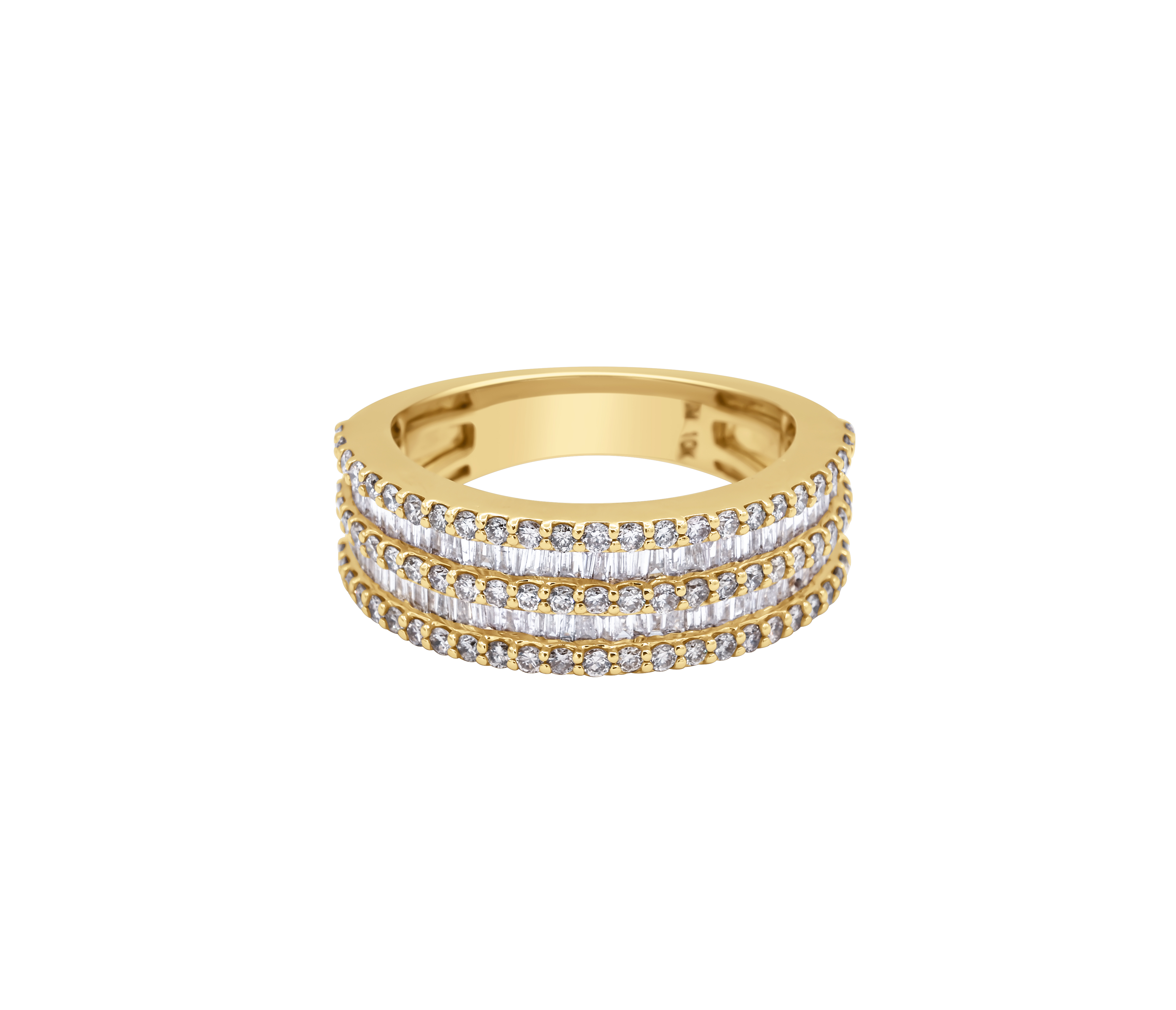 Channel Baguette Diamond Band