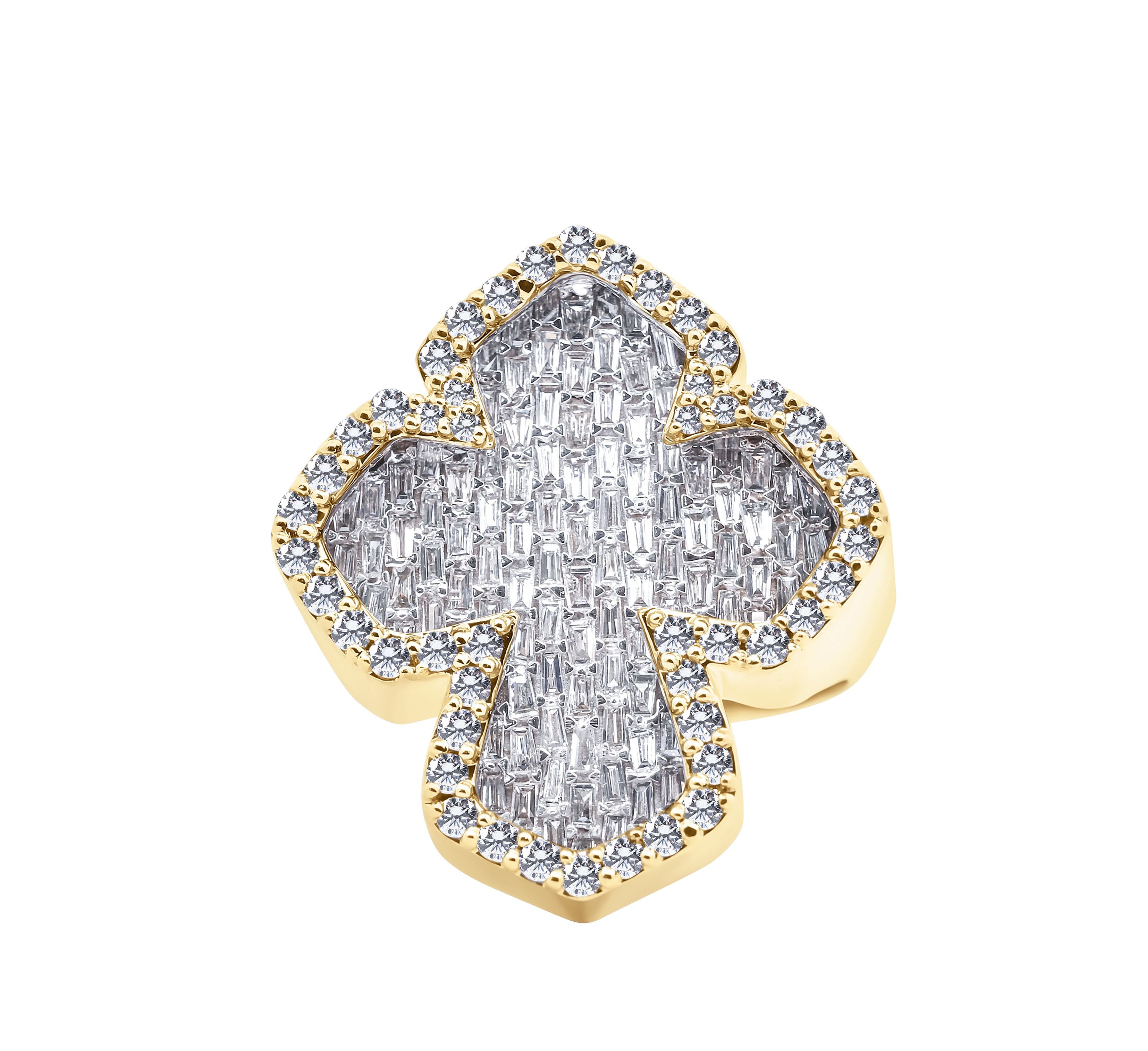 Divine Baguette Cross Ring