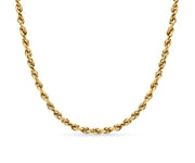 Solid Gold Rope Chain 4.5mm