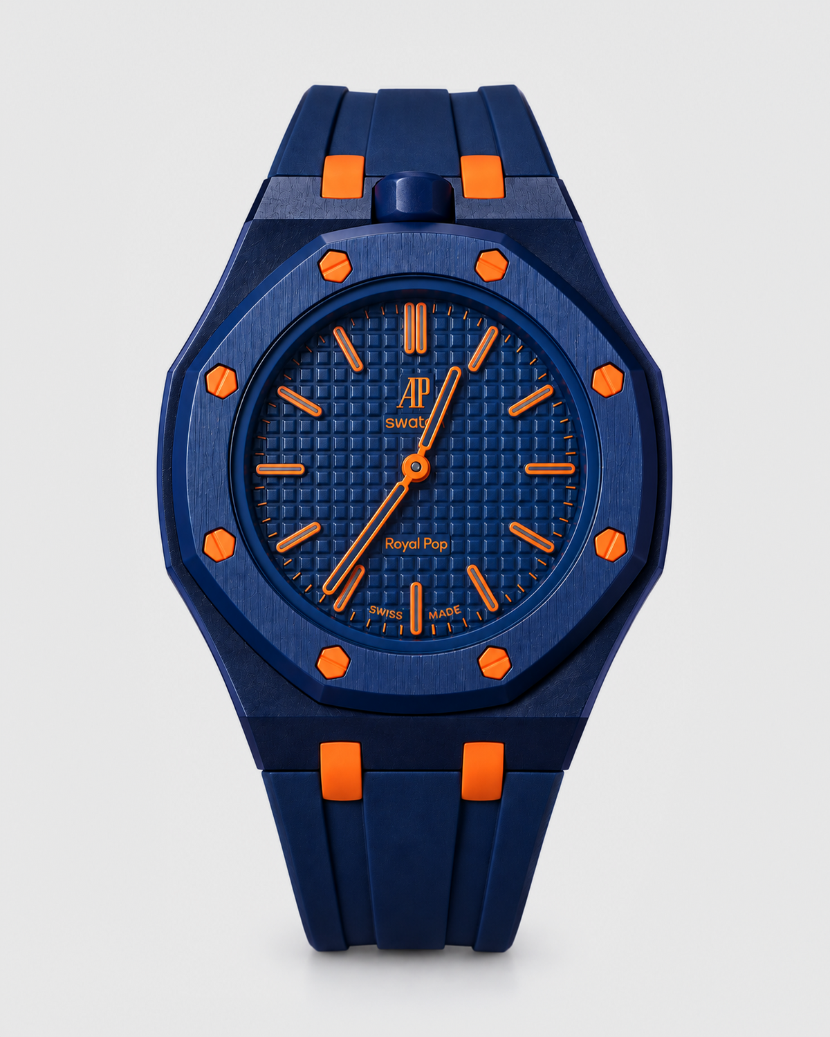 AP x Swatch Royal Pop w/ Rubber Band