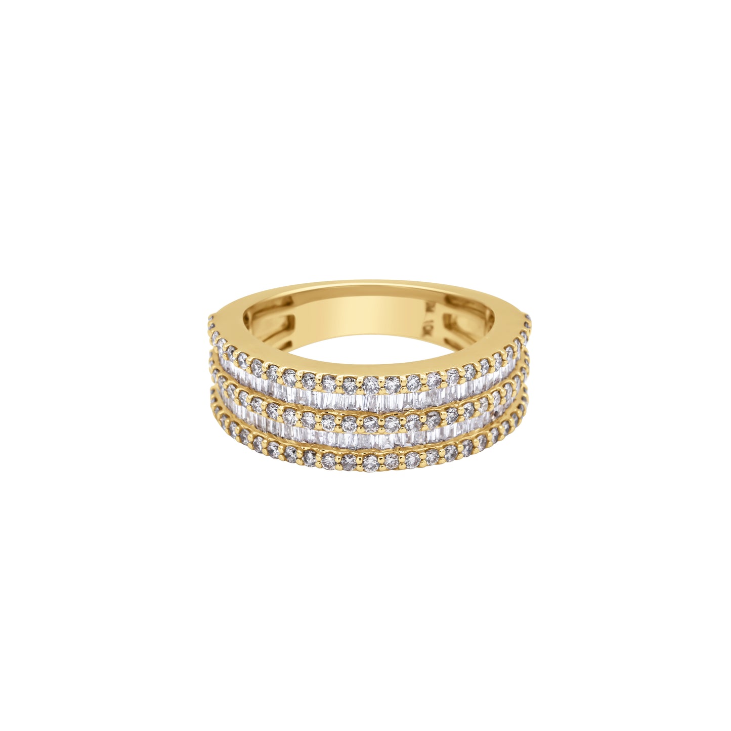 Channel Baguette Diamond Band