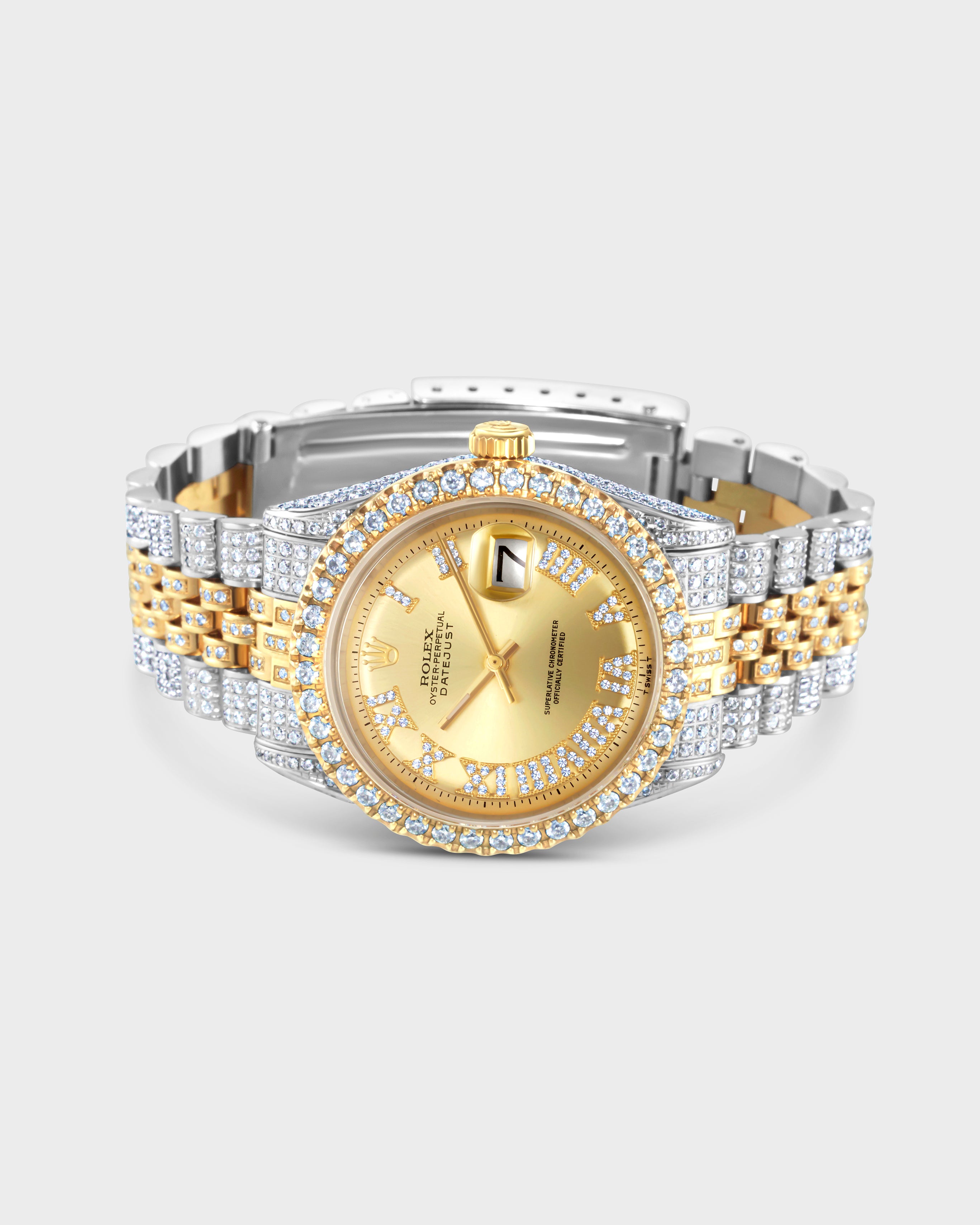 Rolex Datejust – Fully Diamond Two-Tone (36mm)