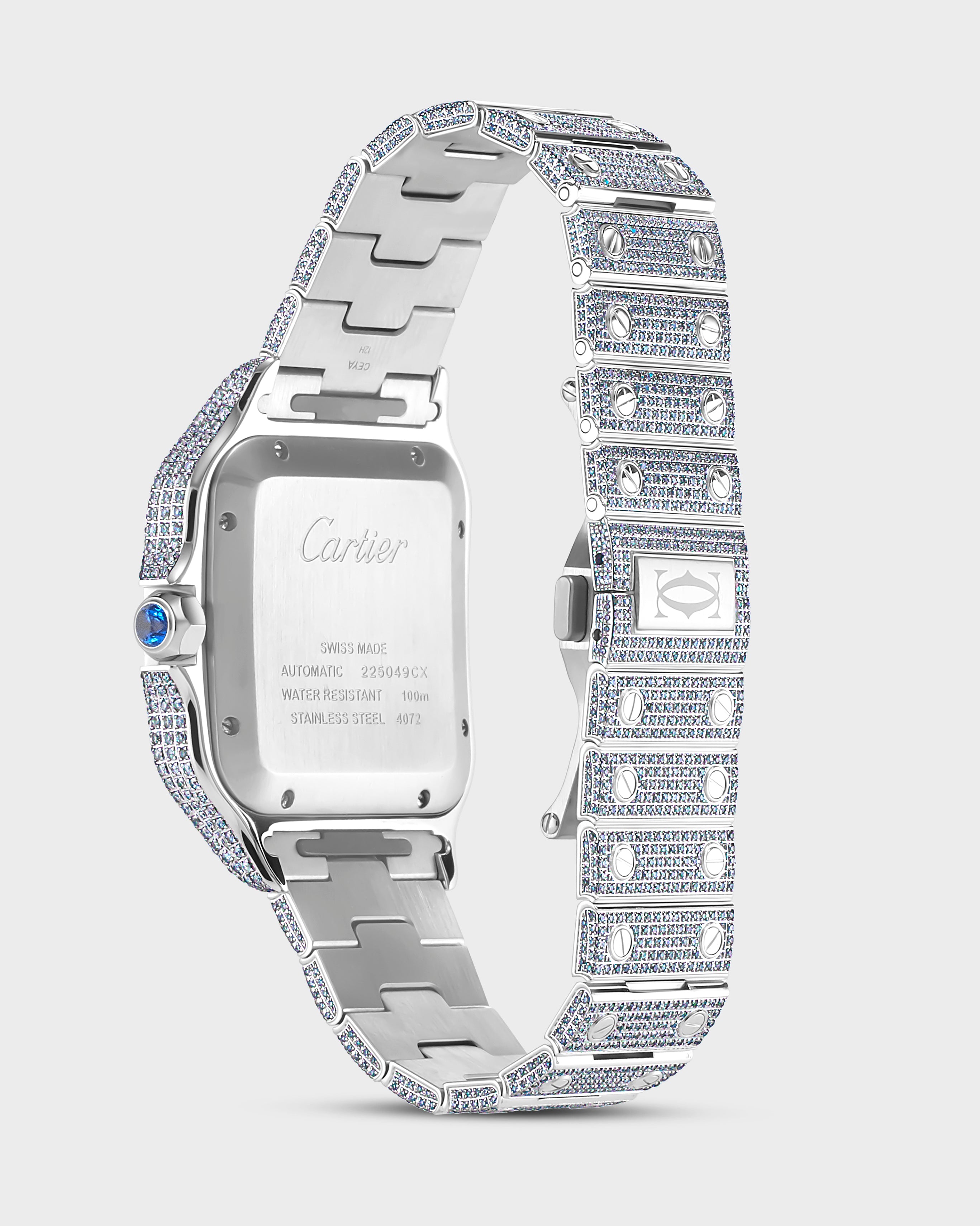 Cartier Santos – Fully Diamond Set